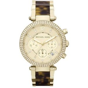 Michael Kors Women's Parker Tortoise Glitz Watch